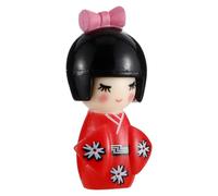 Toyvian Kimono Tradicional Japonés, Kokeshi Muñeca Ornamental De Madera Asiática Figura Coleccionable Estatua para Oficina Casa Fiesta Decoración De Mesa Al Azar Dormitorio Y Jardín Regalo Original