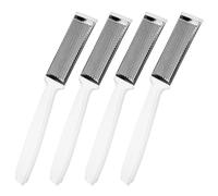 Toyvian Kit de 4 Piezas de Raspador de Pies de Acero Inoxidable y Plástico para Eliminar Durezas y Callos Diseño Ergonómico para Pedicura en Casa