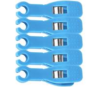 Toyvian Kit de 5 Pinzas de Hemostasia Desechables de Plástico Antideslizantes para Perforar Orejas, 8mm, Adecuado para Uso en Salón Casa