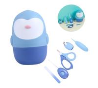 Toyvian Kit De Cuidado De Uñas Para Bebés Cortador De Uñas Tijeras Cuchara Para Oídos Pinzas Ergonómico Led Para Recién Nacidos