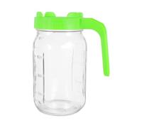 Toyvian Kit de Germinación con Tarro de Vidrio Verde de 32oz con Tapa de Ventilación y Drenaje para Cultivo de Alfalfa y Microgreens en Cocina o Balcón
