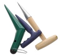 Toyvian Kit de Herramientas de Jardín Sacabocados y Dibber de Suelo Perforadora Manual de Hoyos para Plantar Trasplante y Fertilización Ergonómico y Resistente para Huertos y Macetas