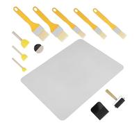 Toyvian Kit de Herramientas para Decoupage con 12 Piezas Básicas, Materiales de Plástico, Nylon y Madera, Adecuado para Manualidades y Decoración en Casa, Portátil y Versátil