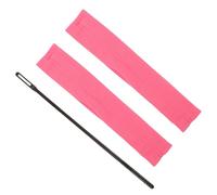 Toyvian Kit de Limpieza para Flauta de Microfibra Absorbente 2 Paños Rosa y Varilla Abs 3d para Orificios, Secado Rápido y Prevención de Polvo, Accesorio Adecuado para Músicos