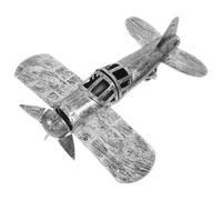 Toyvian Kit de Modelo de Avión de Metal con Forma de Avión de Hierro, Decoración Vintage para Escritorio, Inspiración Creativa y Exhibición de Colecciones Personales
