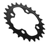 Toyvian Kit de Piñón de Cadena para Bicicleta, Piñón Fijo Metálico de 24, Anillo de Cadena Simple Compatible, Herramienta de Reemplazo de Plato para Mantenimiento Ciclismo