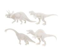 Toyvian Kit de Pintura de Dinosaurios para Niños 4 Piezas Juguetes de Dinosaurios de Manualidades Tamaño Compacto para Pintar