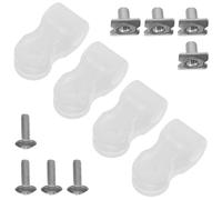 Toyvian Kit de Reparación para Mascarilla Facial de Casco de Fútbol Americano 12 Piezas Tornillos y Tuercas de Acero Inoxidable Blanco Compatible con Cascos Schutt F7 y Riddell