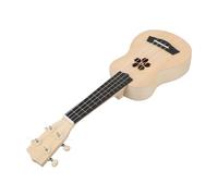 Toyvian Kit De Ukelele Diy Teca Cuerpo Mástil Plástico Diapasón Puente y Cejilla Botones De Afinación Tuercas Tornillos Clavijas y Tornillos Principiantes