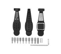 Toyvian Kit Reparación Neumáticos Bicicleta Multifunción Palancas Reforzadas Desmontables Herramienta Portátil para Mantenimiento Básico Accesorio Resistente y Confiable para Bicicletas