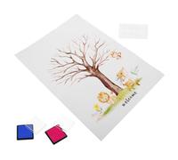 Toyvian Kit Revelación Género con Árbol de Huellas para Fiesta Shower Incluye Póster Azul Lámina Adhesiva Libro de Invitados para Decoración y Recuerdos Especiales