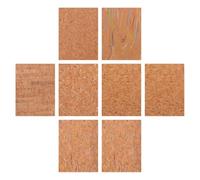 Toyvian Láminas de Cuero PU para Manualidades DIY 8 Piezas Estampado de Corcho Tela de Cuero Artificial Suave para Bolsos Joyas y Proyectos Artesanales Color Variado Kit Completo de