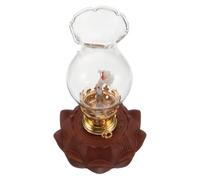 Toyvian Lámpara de Aceite de Loto Luz Decorativa para Templos o Jardines Interiores Lámpara de Loto Antigua para Reuniones Festivas y Adoración el Hogar