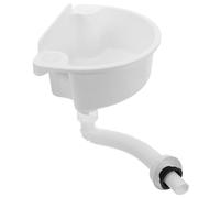 Toyvian Lavabo Pequeño de Plástico Blanco para Baños Pequeños y Apartamentos, Diseño Minimalista con Instalación sin Taladros y Ahorro de Espacio en Esquina