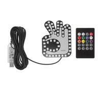 Toyvian LED Car Finger Gesture Signal Light Bright USB Hand Gesture Lamp For Vehicle Warning Easy Installation Multi-Use Safety Indicator For Cars