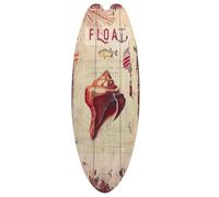 Toyvian Letrero de Madera Tabla de Surf Retro, Decoración Resistente para Jardín o Puerta, Placa Decorativa de Verano Estilo Encantador y Diseño de Madera