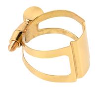 Toyvian Ligadura Diseño Práctico Saxofón Alto de Latón Dorado para Accesorio Esencial Superficie Lisa y para Partes de Saxo y Suministros para Músicos