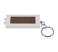 Toyvian Linterna LED Portátil Llavero Solar Mini de Color Blanco, Recargable por Energía Solar, Linterna Compacta para Senderismo, Camping y Emergencias, Luz de Antorcha para Actividades