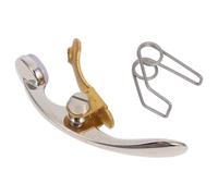 Toyvian Llave de Agua para Trompeta Plata Accesorio de Repuesto Duradero Fácil de Instalar Compacto y Resistente Compatible con Válvula de Drenaje Watergate para Trompeta