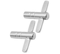 Toyvian Llave de Batería T Forma de Acero Hierro 2 Piezas Portátil Herramientas de Afinación para Kit de Percusión Ajuste Preciso y Uso Profesional Varios estilos