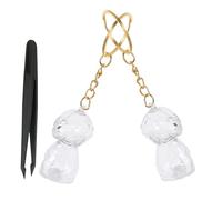 Toyvian Llavero Conmemorativo para Pelo de Mascota 3 Piezas Transparente Cápsulas para Pelo de Perro y Pinzas Accesorio Compacto para Recuerdo y Conservación