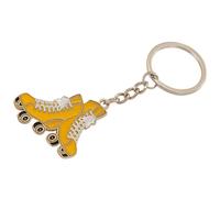 Toyvian Llavero de Patín en Metal Dorado, Modelo de Patines para Chicas | Dije Portátil Cadena, Identificación de Llaves, Detalle Fino, para Bolso, Coche y Uso Escolar Color Aleatorio