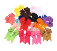 Toyvian Lote de 20 Coleteros Elásticos Cabello de Niñas Lazo de Cinta de Rizo, Fácil de Sujetar y Resistente, Adecuado para Fiestas y Fotos Familiares Color Aleatorio