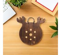 Toyvian Macetero Colgante de Pared para Helecho Cuerno 25X25 CM Soporte Vertical de Madera para Plantas Trepadoras y Orquídeas Jardinera Decorativa Interior para Suculentas y Plantas de