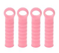 Toyvian Mango de Fregona de Plástico 22 Mm Rosa 4 Piezas, Empuñadura Ergonómica Antideslizante para Escoba y Recogedor, Accesorio Resistente para Limpieza Doméstica y Profesional