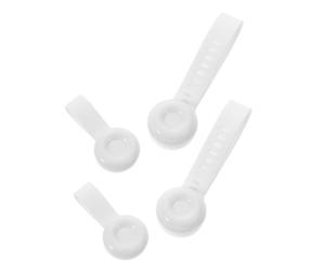 Toyvian Manija elevadora de tapa de inodoro, elevador de asiento de inodoro, 2 pares, silicona, autoadhesivo, para personas mayores, uso en hogar
