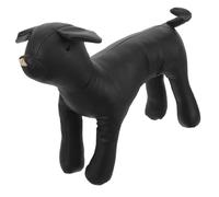 Toyvian Maniquí De Perro De Piel Sintética Ajustable Negro s para Exhibición De Ropa De Mascotas y Tienda, Utilería Escénica para Perros Que Se Sostienen Solos