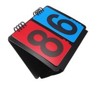 Toyvian Marcador Deportivo Portátil con Números Giratorios de Dos Caras Marcador Manual para Fútbol Baloncesto y Tenis de Mesa Tablero de Puntuación Resistente y Fácil de Usar