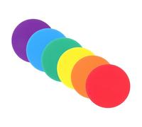 Toyvian Marcadores de Agilidad Antideslizantes 10 Cm 6 Piezas Polietileno Multicolor para Entrenamiento de Fútbol y Deportes al Aire Libre Equipo de Práctica de Velocidad