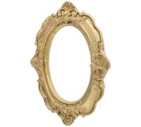 Toyvian Marco de Fotos Pequeño de Yeso Estilo Europeo en Azul Claro, Adorno Decorativo Vintage para Escritorio, Accesorio para Exhibición y Fotografía de Uñas, Decoración Hogar Elegante
