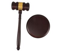 Toyvian Martillo De Juez De Madera Base Gavel para Subastas y Ceremonias Herramienta Profesional para Abogados y Jueces Sonido Auténtico para Salas De Tribunal