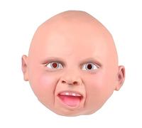 Toyvian Máscara De Cabeza De Niño Máscaras De Cosplay De Halloween Máscara Para Cosplay Máscaras Espeluznantes De Halloween Bebe Enojado Látex Siniestro Víspera De Todos Los Santos Bebé