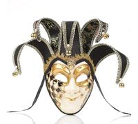 Toyvian Máscara Veneciana de Cara Completa para Carnaval y Mascarada, Estilo Vintage, Cómoda Olor, Material Plástico y Tela, Diseño Delicado y Llamativo