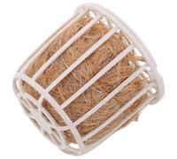 Toyvian Material para Nidos de Pájaros de Yute con Cesta Decorativa, Fácil de Limpiar, Adecuado para Jaulas y Cría de Pinzones y Canarios