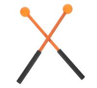 Toyvian Mazas De Xilófono y Marimba Mango De Madera y Cabeza De Goma, Set De, Color Amarillo Negro Antideslizante, Para Instrumentos De Percusión Como Glockenspiel y Tambor De Lengüetas