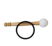 Toyvian Mazo de Percusión de Madera para Cuenco Tibetano, Accesorio para Cuenco Sonoro con Goma Antideslizante, Adecuado para Meditación y Práctica de Yoga, Tamaño Estándar, Color Natural