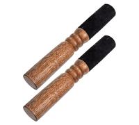 Toyvian Mazo Grande para Cuenco Tibetano de Madera Envuelto en Cuero, 18 Cm de Largo y 2,6 Cm de Diámetro, Baqueta de Percusión para Meditación y Relajación, Accesorio para