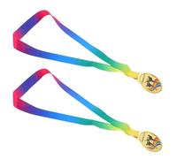 Toyvian Medallas de Taekwondo de Aleación de Zinc 2 Unidades Cordón para Competiciones y Eventos Deportivos, Medallas de Oro para Ganadores en Artes Marciales y Premios Escolares
