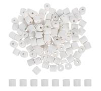 Toyvian Medio Filtrante para Acuario de Cerámica, 427g, Blanco | Elementos Filtrantes Cerámicos, Biofiltración para Peceras y Tortugueros, Cilindros Porosos Huecos