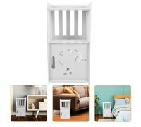 Toyvian Mesita de Noche Pequeña y Moderna para Dormitorio Mesa Rinconera Estable y Compacta con Estante Inferior para Libros para Espacios Reducidos y Apartamentos