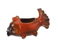 Toyvian Método Antiguo de la cría de Peces y el Dispositivo de Flujo de Agua Estatua de pez Fuente de Mesa escupidor de Estanque decoración de la Fuente de Interior cerámica