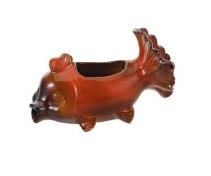 Toyvian Método Antiguo de la cría de Peces y el Dispositivo de Flujo de Agua Estatua de pez Fuente de Mesa escupidor de Estanque decoración de la Fuente de Interior cerámica