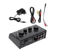 Toyvian Mezclador de Sonido Suministro Estable de Energía para Karaoke con Doble Entrada de Micrófono y Cable Audio para Salas Ktv y Escenarios
