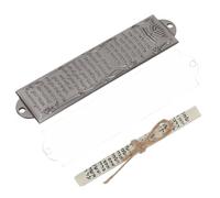 Toyvian Mezuzá De Metal Vintage 132mm con Pergamino Decoración Religiosa Símbolo Judío para Puerta Principal Hogar