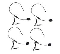 Toyvian Micrófono De Diadema Cable 4 Unidades, Conector Roscado para Amplificador De Voz, Micrófono De Auriculares Compactos y Ligero, Adecuado para Enseñanza y Presentaciones