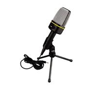 Toyvian Micrófono De Escritorio con Trípode Micrófono para Karaoke con Reducción De Interferencias Grabación De Voz para Ordenador y Chat De Audio